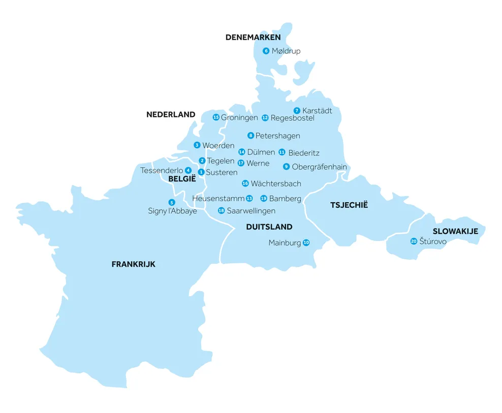 locaties productie verkoopkantoren