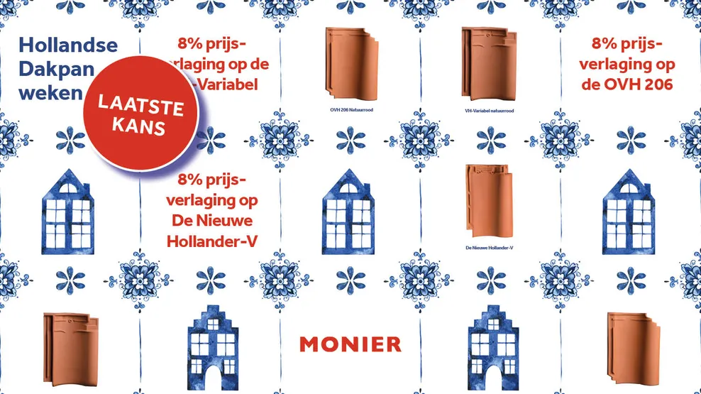Hollandse Dakpan weken VH en OVH en DNH-V