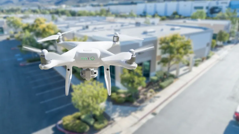 Visuele dakinspectie met drone