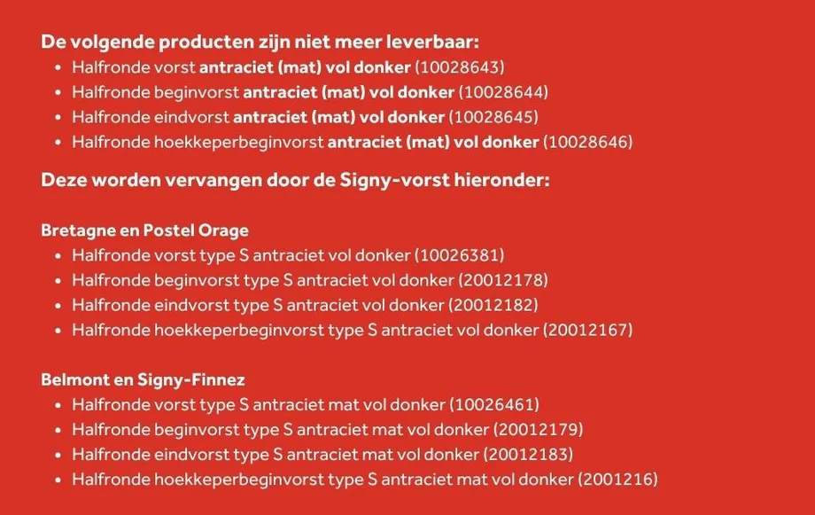  Assortimentswijzigingen vorsten Signy dakpanmodellen Monier