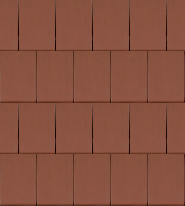 Tuile Plat natuurrood naturel textuur