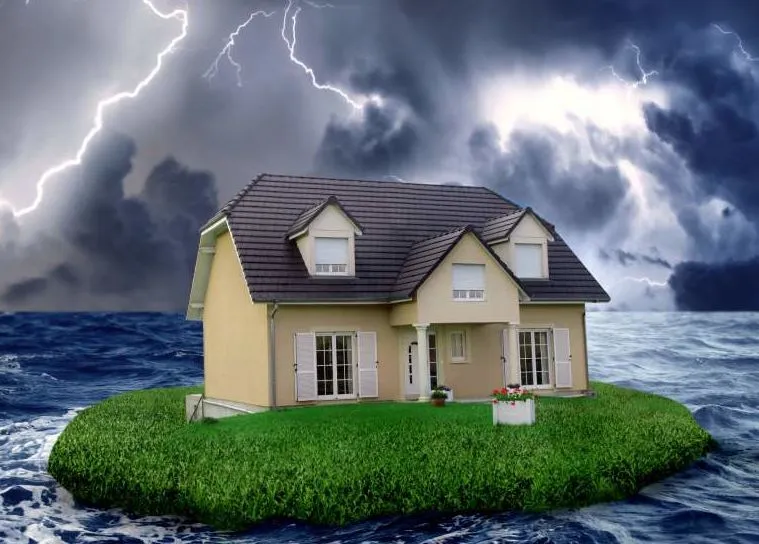 Storm house on ocean BMI Nederland